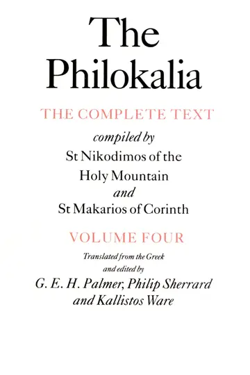 Cover of The Philokalia Vol 4