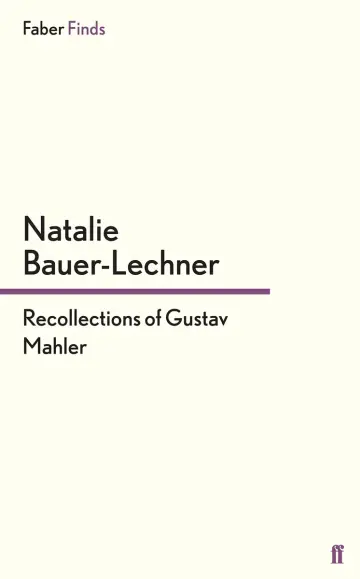 Cover of Recollections of Gustav Mahler