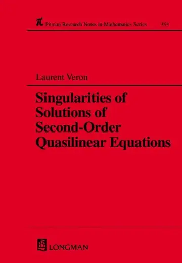 Cover of Singularities of Solutions of Second-Order Quasilinear Equations