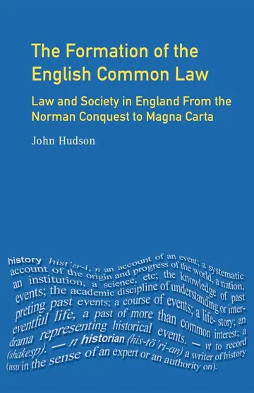 Cover of The Formation of English Common Law