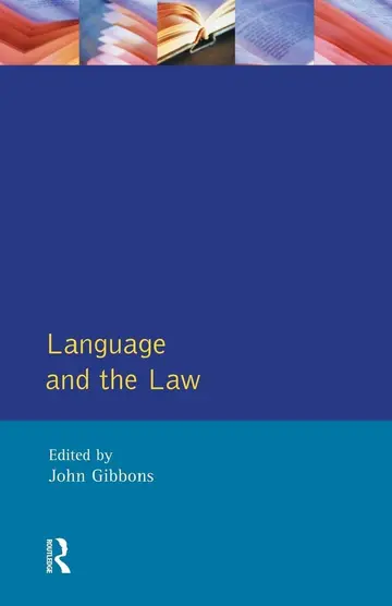 Cover of Language and the Law