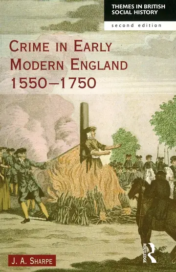 Cover of Crime in Early Modern England 1550-1750