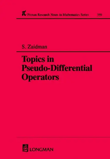 Cover of Topics in Pseudo-DIfferential Operators
