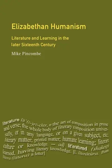 Cover of Elizabethan Humanism