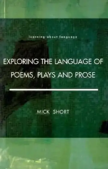 Cover of Exploring the Language of Poems, Plays and Prose