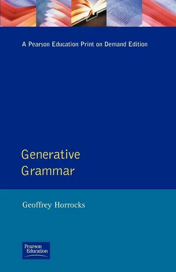 Cover of Generative Grammar
