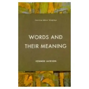 Cover of Words and Their Meaning