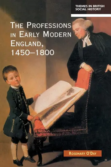 Cover of The Professions in Early Modern England, 1450-1800