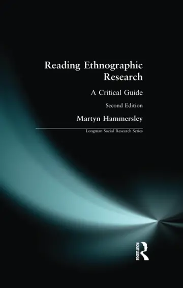 Cover of Reading Ethnographic Research