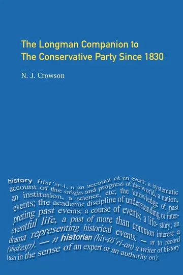 Cover of The Longman Companion to the Conservative Party
