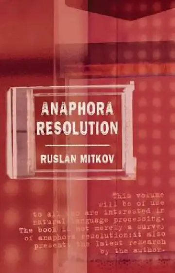 Cover of Anaphora Resolution