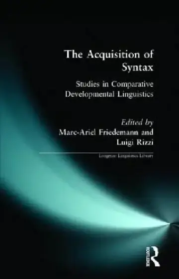 Cover of The Acquisition of Syntax