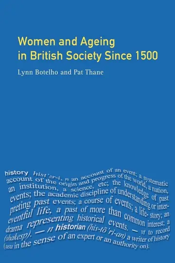 Cover of Women and Ageing in British Society Since 1500