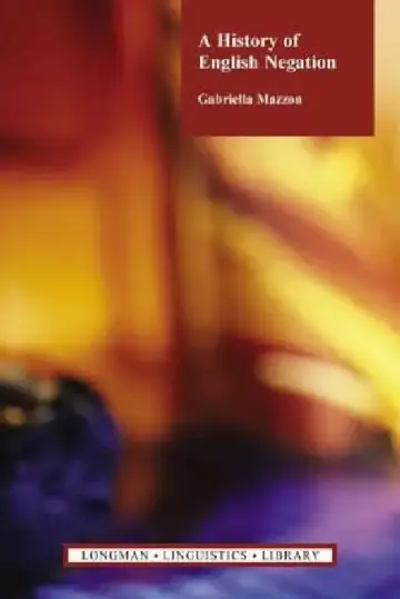 Cover of A History of English Negation