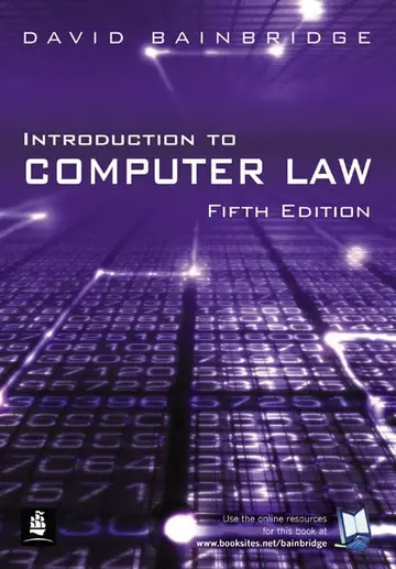 Cover of Introduction to Computer Law
