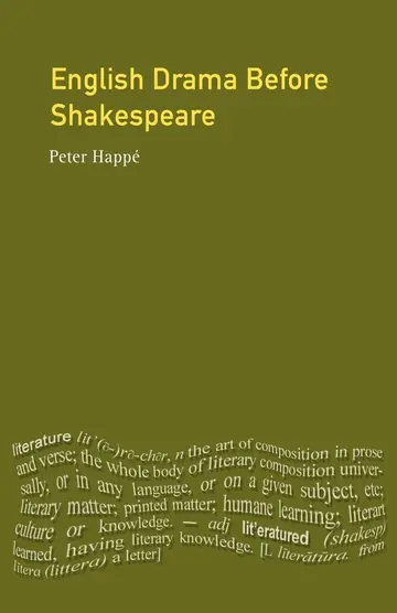 Cover of English Drama Before Shakespeare