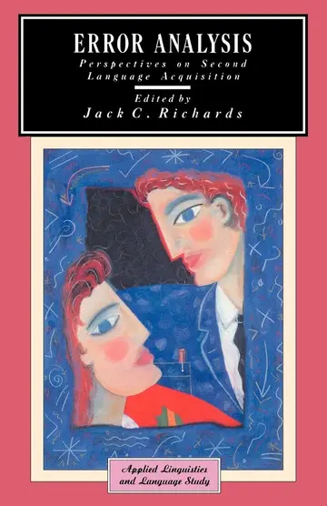 Cover of Error Analysis Perspectives on Second Language Acq