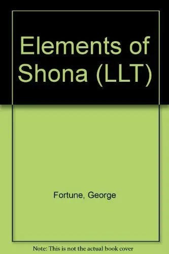 Cover of Elements of Shona