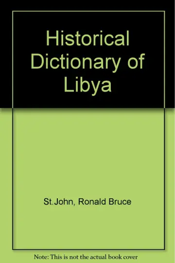 Cover of Historical Dictionary of Libya