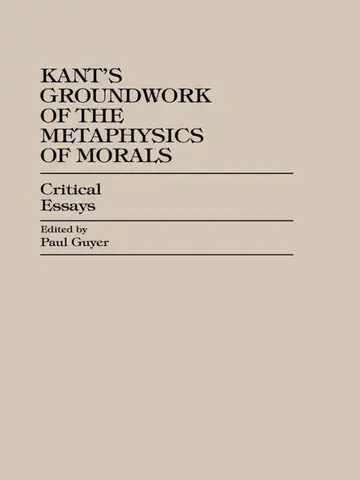 Cover of Kant's Groundwork of the Metaphysics of Morals