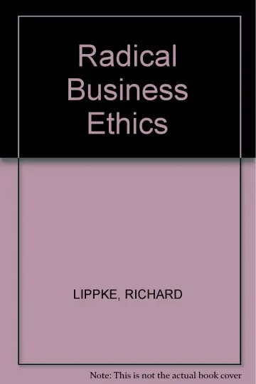 Cover of Radical Business Ethics