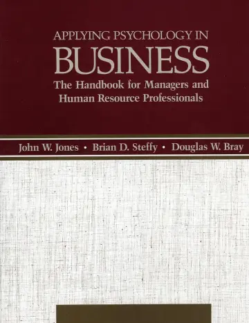 Cover of Applying Psychology in Busine CB