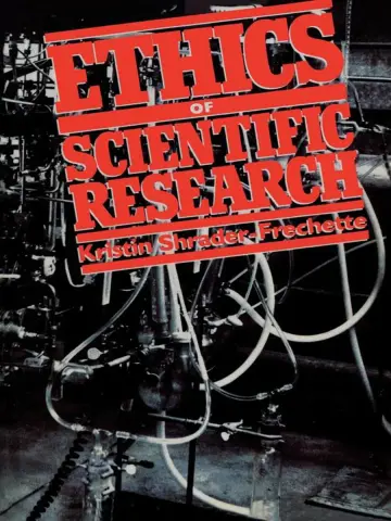 Cover of Ethics of Scientific Research