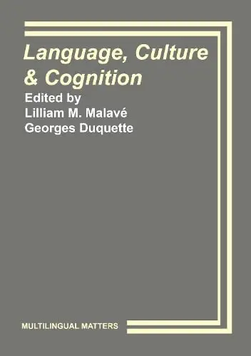 Cover of Language, Culture and Cognition