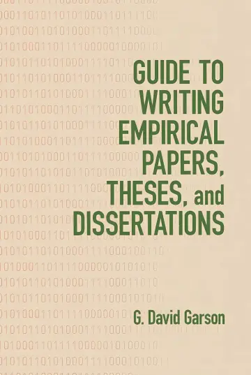 Cover of Guide to Writing Empirical Papers, Theses, and Dissertations