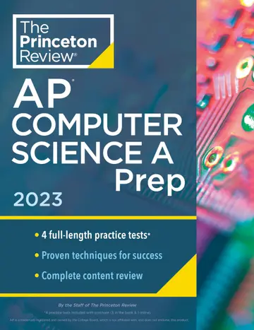 Cover of Princeton Review AP Computer Science A Prep, 2023