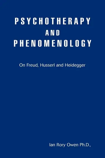 Cover of Psychotherapy and Phenomenology
