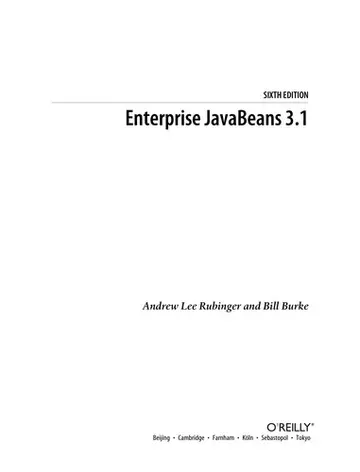 Cover of Enterprise JavaBeans 3.1
