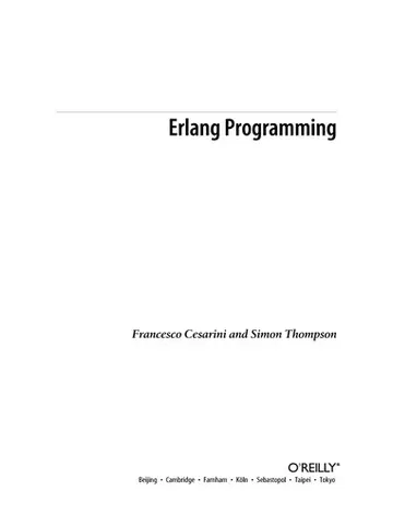 Cover of Erlang Programming