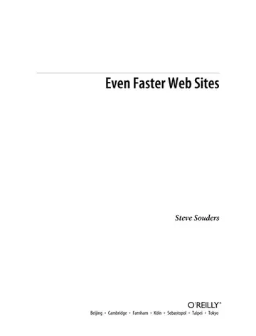 Cover of Even Faster Web Sites