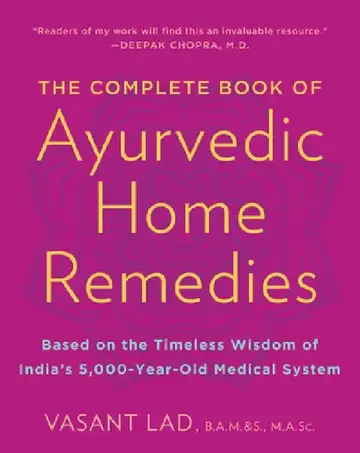 Cover of The Complete Book of Ayurvedic Home Remedies