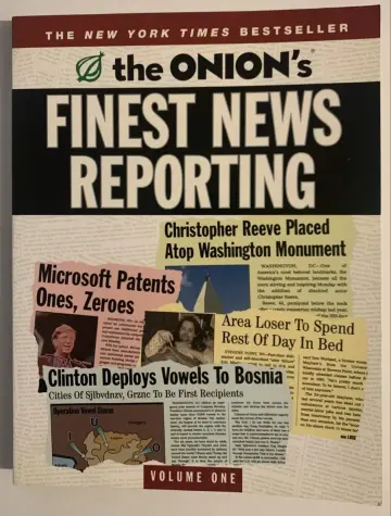 Cover of The Onion's Finest News Reporting