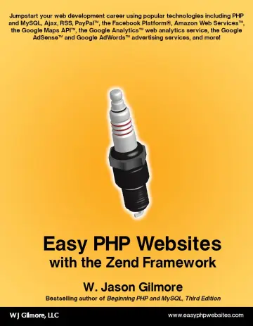 Cover of Easy PHP Websites with the Zend Framework