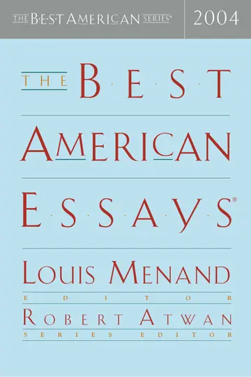 Cover of The Best American Essays 2004
