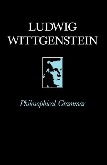 Cover of Philosophical Grammar
