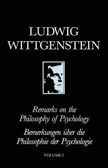 Cover of Remarks on the Philosophy of Psychology (1)