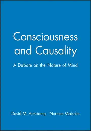Cover of Consciousness and Causality