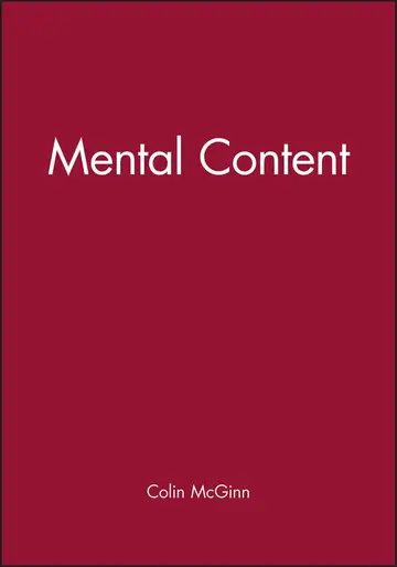 Cover of Mental Content