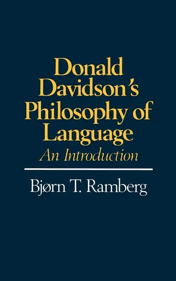 Cover of Donald Davidson's Philosophy of Language
