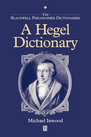 Cover of A Hegel Dictionary