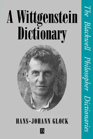 Cover of Wittgenstein Dictionary