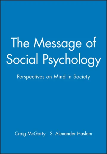 Cover of The Message of Social Psychology