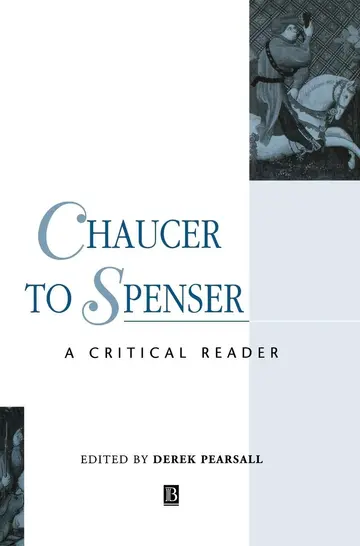Cover of Chaucer to Spenser