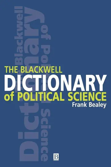 Cover of Blackwell Dictionary Political Science