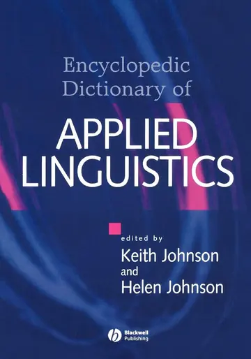 Cover of The Encyclopedic Dictionary of Applied Linguistics