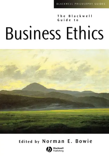 Cover of The Blackwell Guide to Business Ethics
